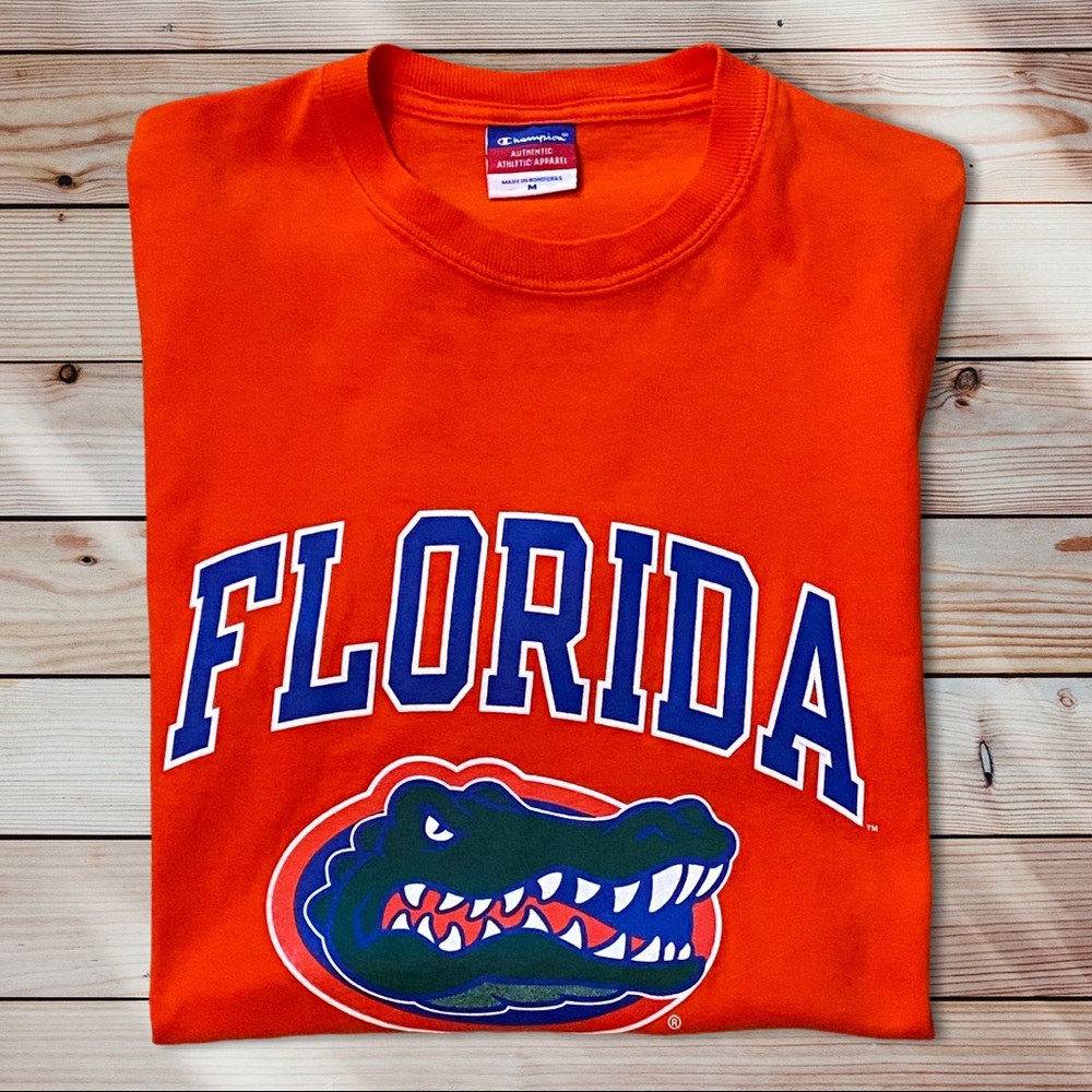 Men’s Florida Gators Champion Brand Orange Tee Sz M